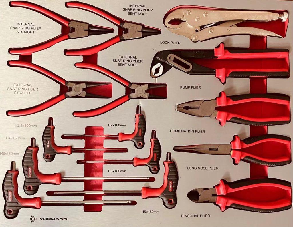 WIDMANN MAX EDITION TOOLS CABINET 7/7 PRO TOOLS - NEW TOOLS -  RED