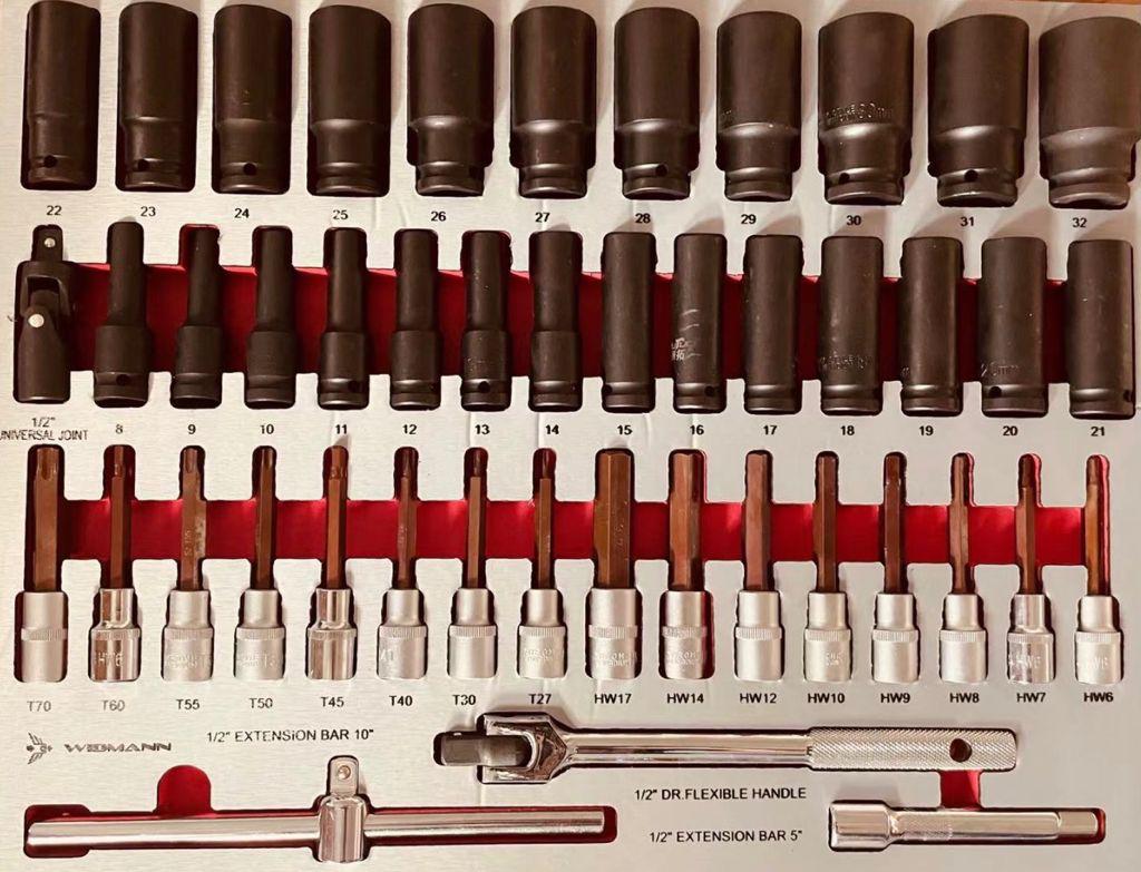 WIDMANN MAX EDITION TOOLS CABINET 7/7 PRO TOOLS - NEW TOOLS -  RED