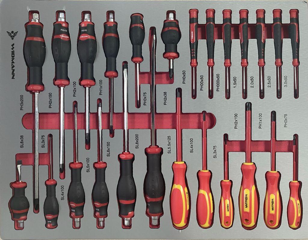 WIDMANN MAX EDITION TOOLS CABINET 7/7 PRO TOOLS - NEW TOOLS -  RED