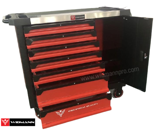 WIDMANN ULTRA PRO TOOLS 7/7 FULL DRAWERS - NEW TOOLS - RED