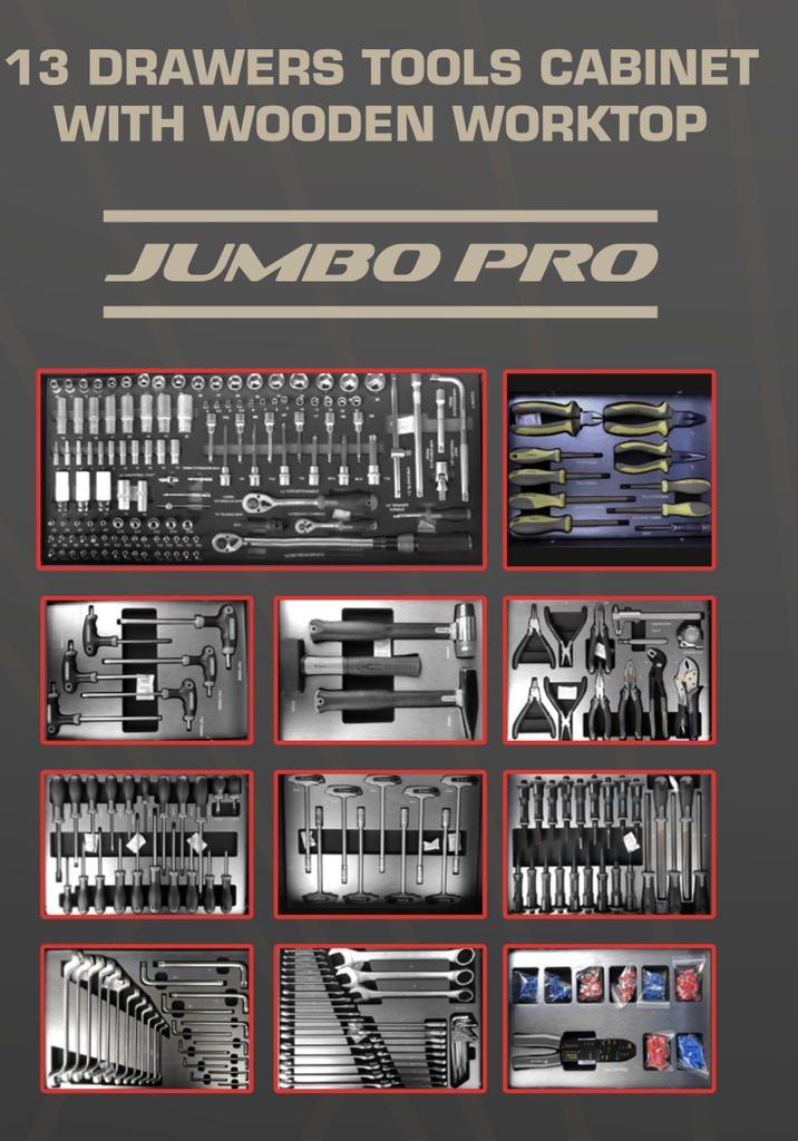 [TCJM13-B] WIDMANN JUMBO PRO-13 DRAWERS -BLACK