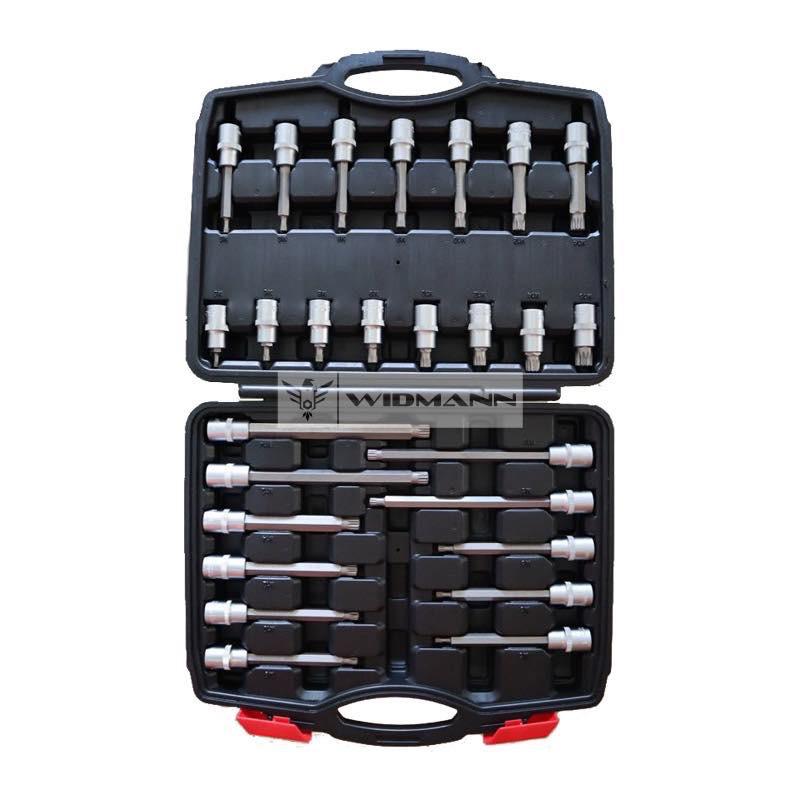 88-piece 1/2″ Bit Socket Sets: Spline, Internal Hexagon, T-Star