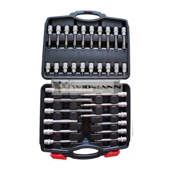 88-piece 1/2″ Bit Socket Sets: Spline, Internal Hexagon, T-Star