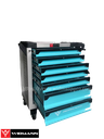 WIDMANN TOOLS CABINET  8 LAYERS AQUA