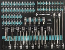 WIDMANN TOOLS CABINET  8 LAYERS AQUA