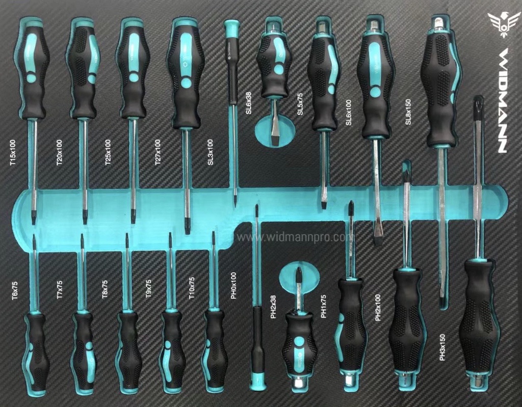 WIDMANN TOOLS CABINET  8 LAYERS AQUA