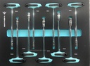 WIDMANN TOOLS CABINET  8 LAYERS AQUA