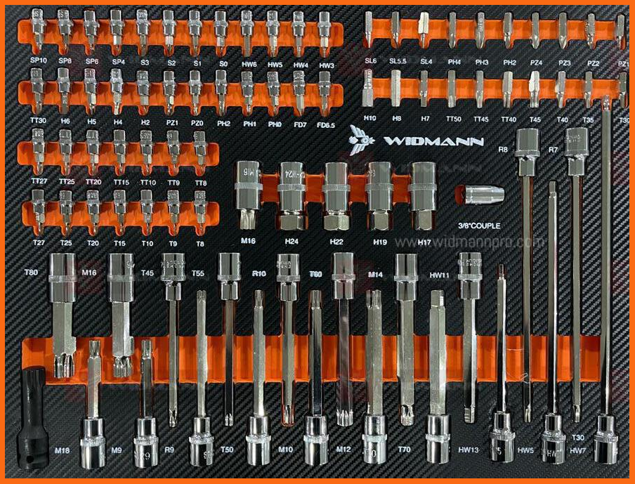 WIDMANN TOOLS CABINET  8 LAYERS ORANGE