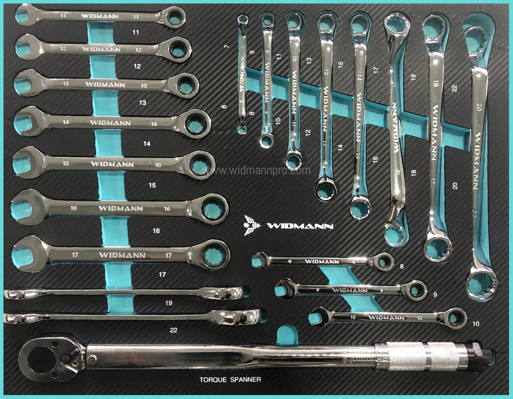 WIDMANN TOOLS CABINET - 7 LAYERS - AQUA