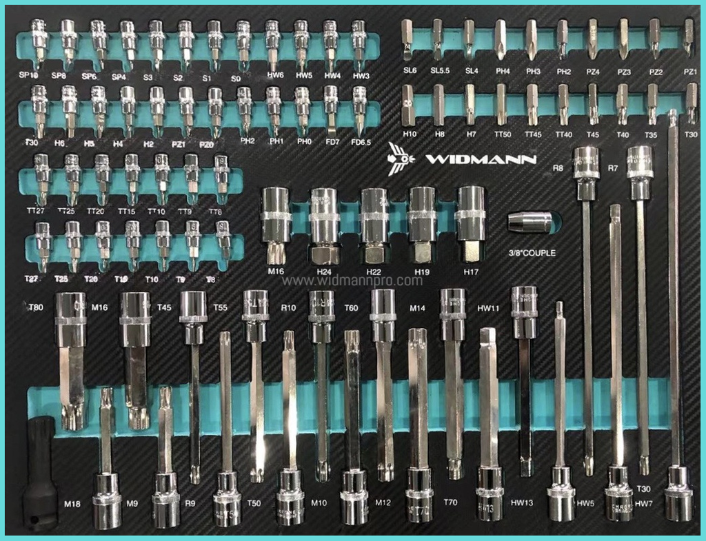 WIDMANN TOOLS CABINET - 7 LAYERS - AQUA