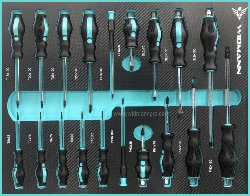 WIDMANN TOOLS CABINET - 7 LAYERS - AQUA