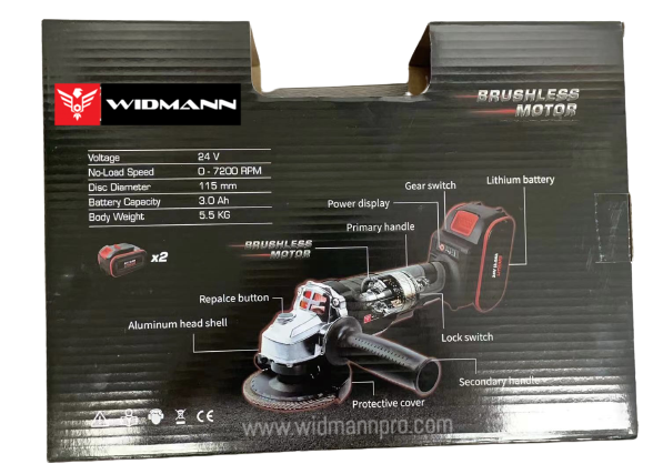 CORDLESS ANGLE GRINDER  - MEULEUSE D'ANGLE