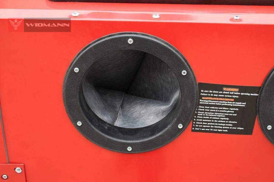 WIDMANN Cabine de sablage, microbilleuse, sableuse à manchons professionnelle 220 litres avec Accessoires