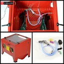 WIDMANN  Cabine de sablage, sableuse à manchons microbilleuse 90 litres avec Accessoires