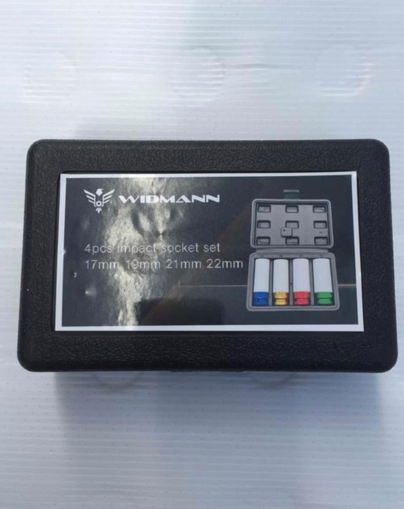 WIDMANN 4 IMPACT SOCKET SET 17mm - 19mm - 21mm- 22mm