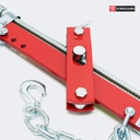 Levier de levage réglable pour charge du moteur - Capacité de 900 kg - Avec double crochet