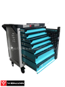 WIDMANN TOOLS CABINET  8 LAYERS AQUA
